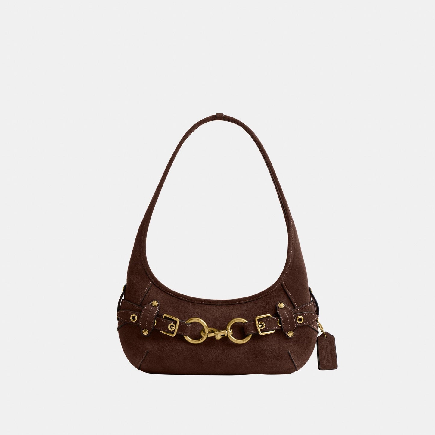 CEN81-Belted Ergo Shoulder Bag 26-B4/Dark Chocolate
