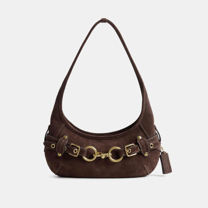 CEN81-Belted Ergo Shoulder Bag 26-B4/Dark Chocolate