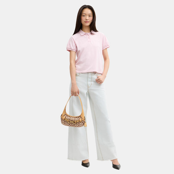 Belted Ergo Shoulder Bag 26 in Signature Jacquard