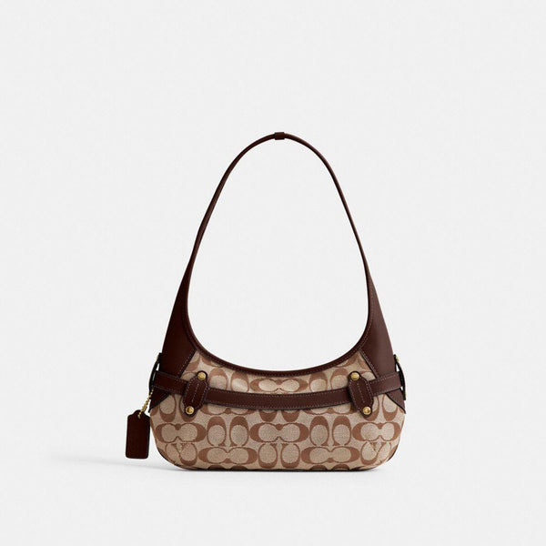 Belted Ergo Shoulder Bag 26 in Signature Jacquard