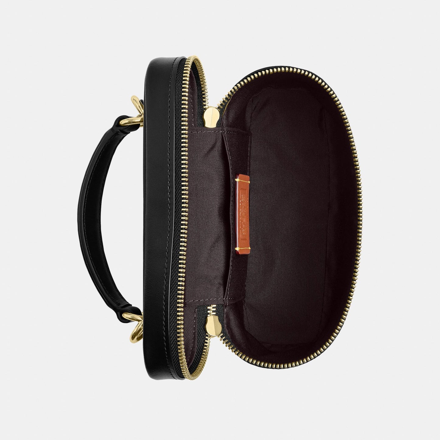 CEO23-Rainer Crossbody Bag 18 in Signature Canvas-Im/Walnut/Black