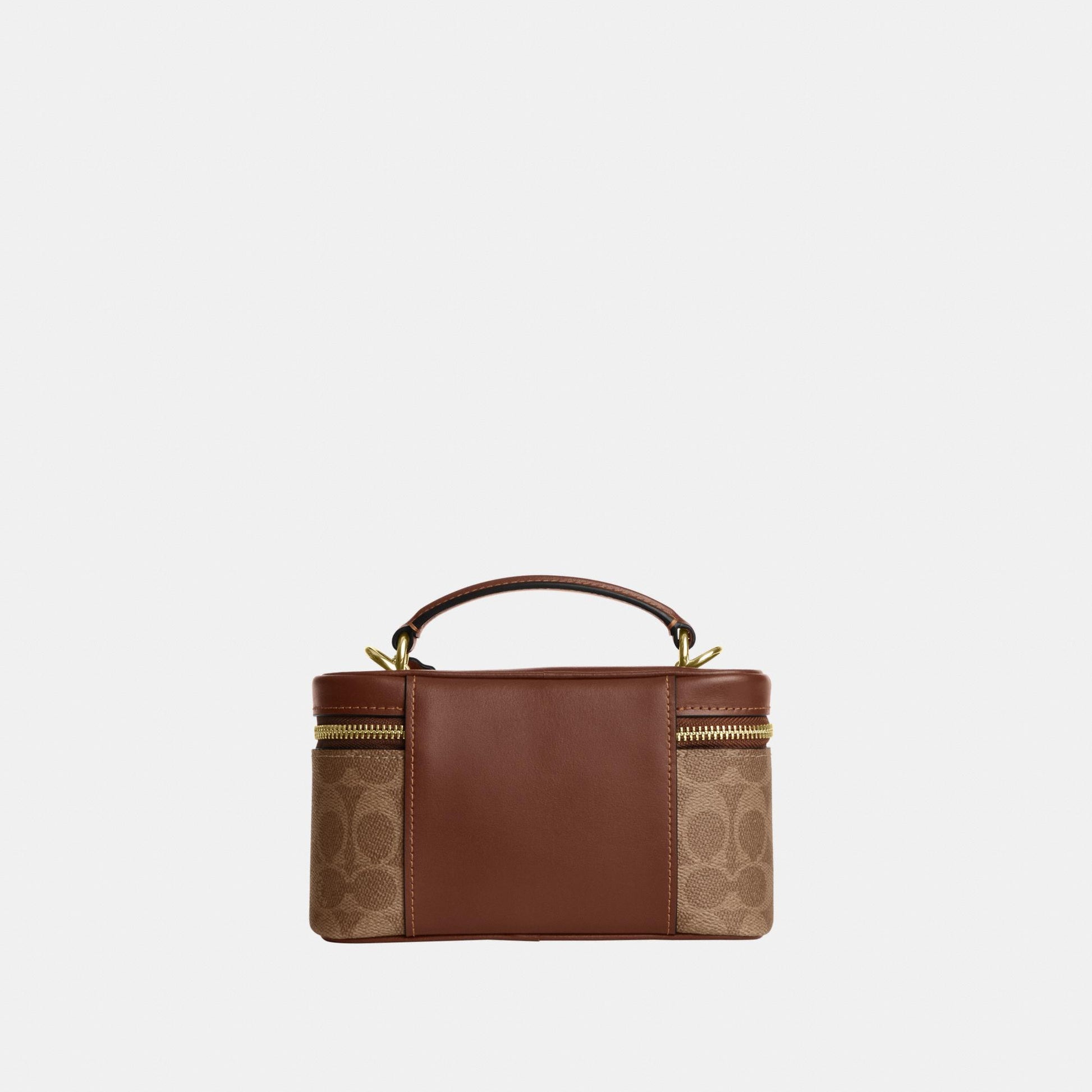 CEO23-Rainer Crossbody Bag 18 in Signature Canvas-Im/Tan/Brown