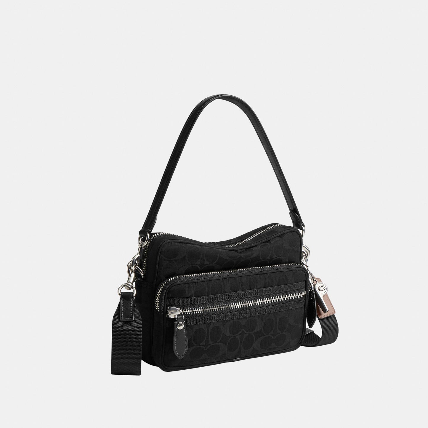 CER09-Dakota Crossbody Bag in Signature Nylon-Black
