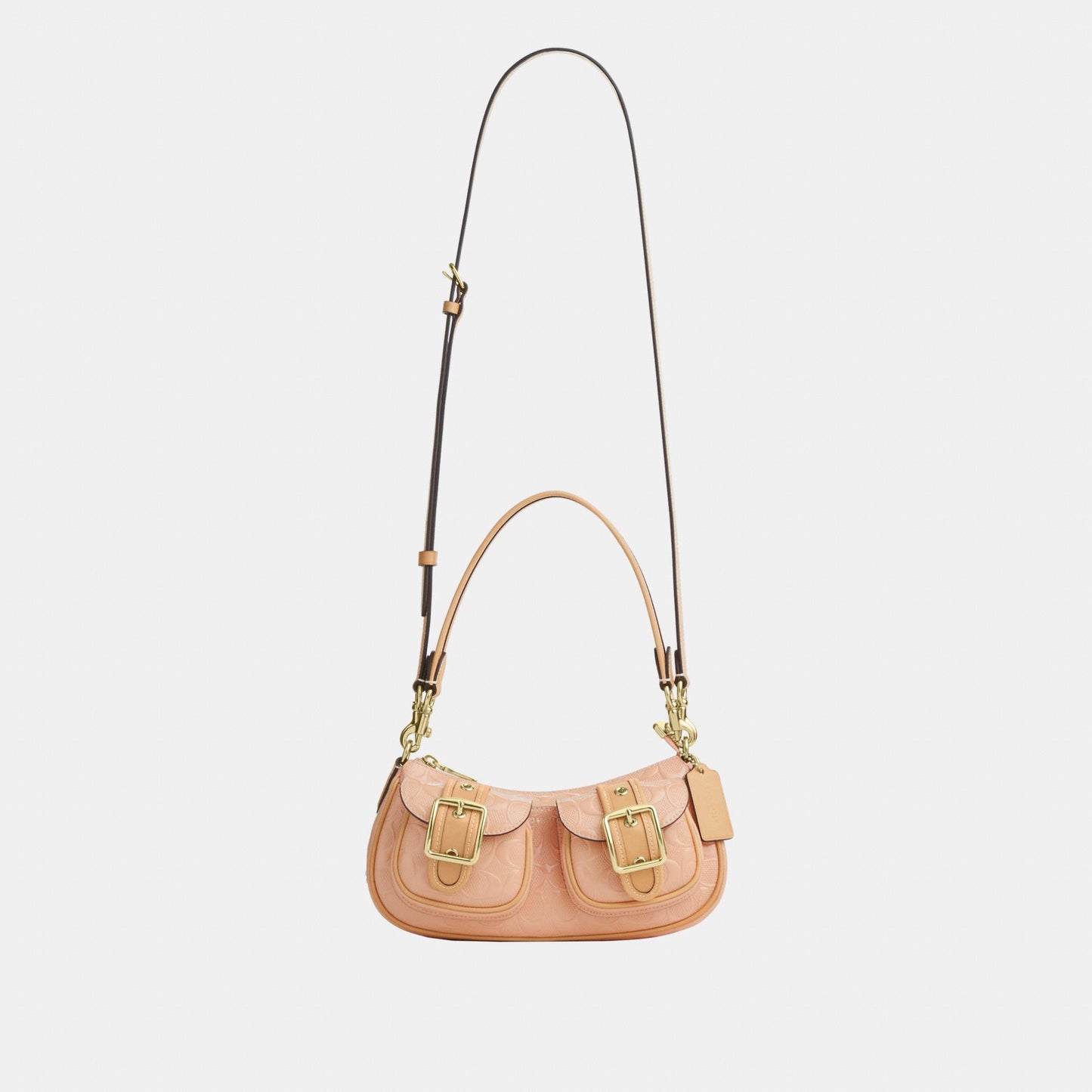 CER19-Ashton Shoulder Bag in Signature Patent Leather-Im/Faded Blush