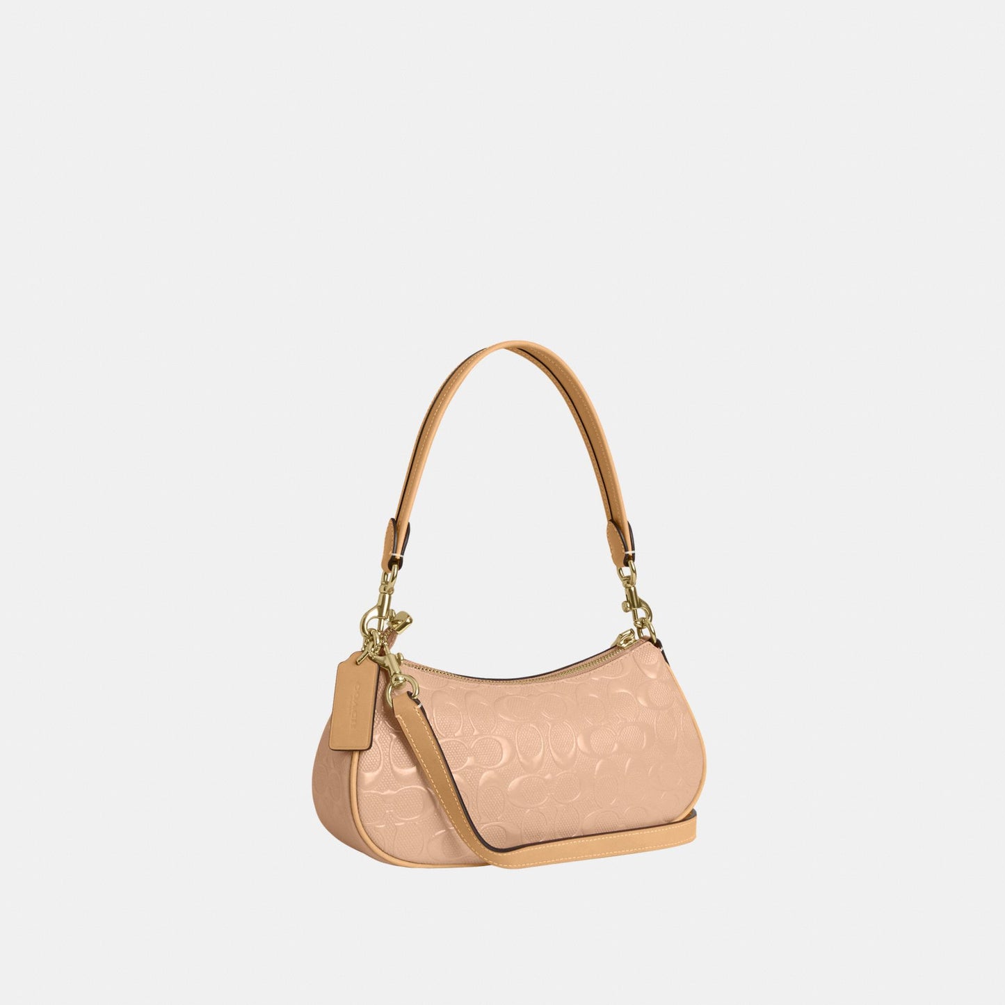 CER19-Ashton Shoulder Bag in Signature Patent Leather-Im/Faded Blush