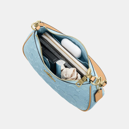 CER20-Teri Shoulder Bag in Signature Leather-Im/Light Blue