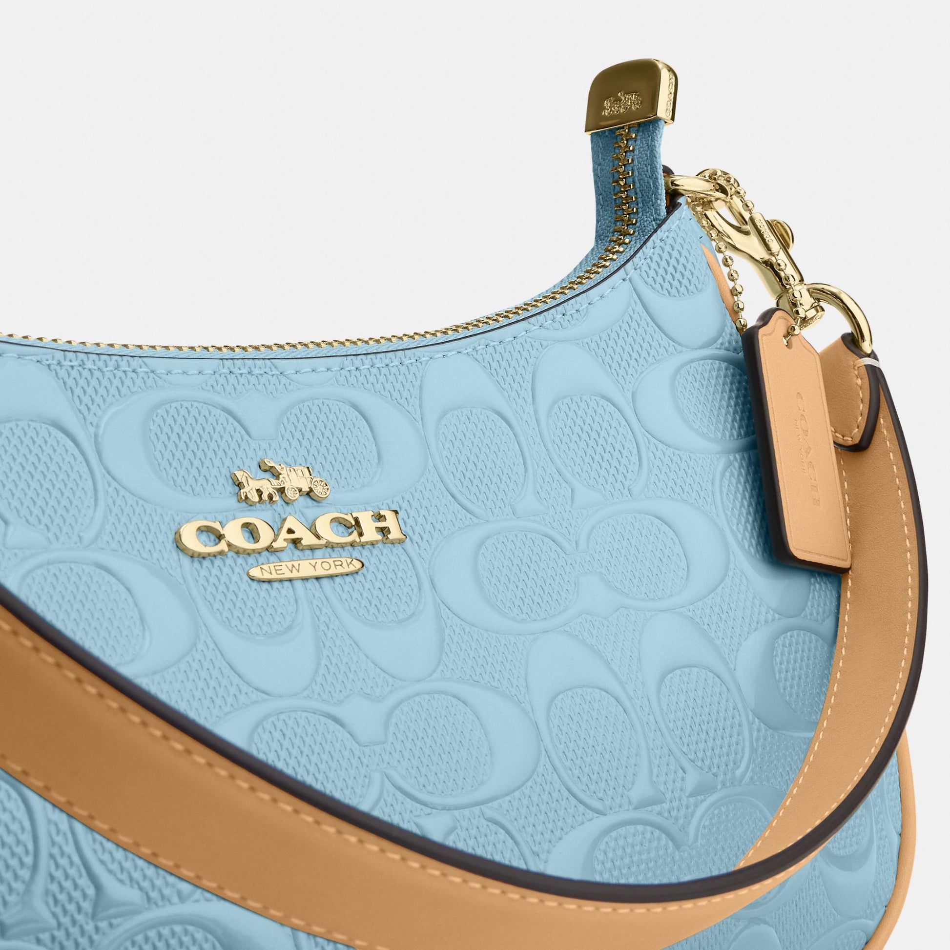 CER20-Teri Shoulder Bag in Signature Leather-Im/Light Blue