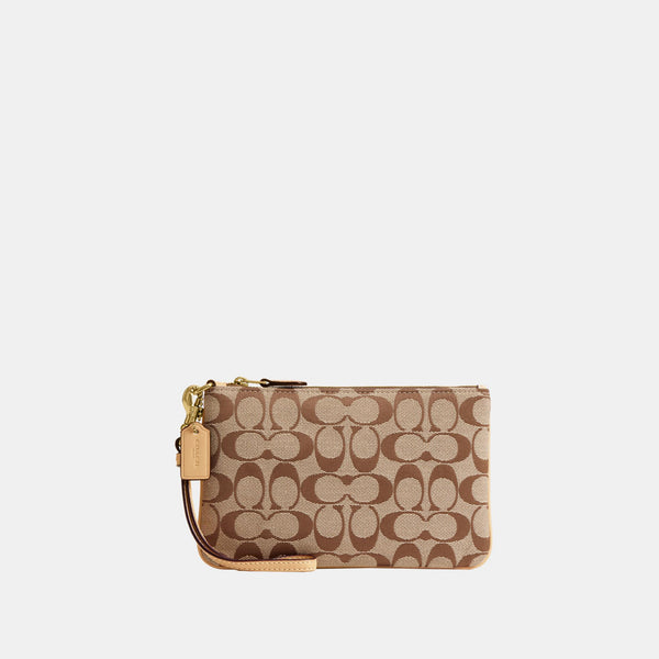 Signature Jacquard Essential Small Wristlet