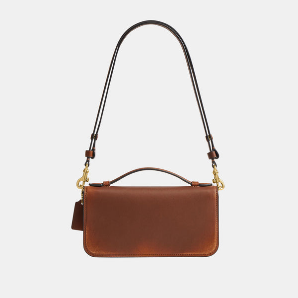 Elora Top Handle Crossbody Bag in Loved Leather