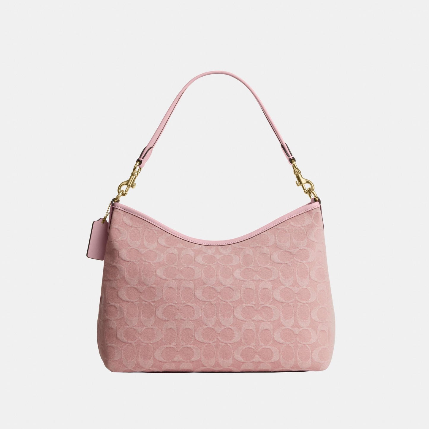 CER66-Laurel Shoulder Bag in Signature Denim-Im/Light Pink