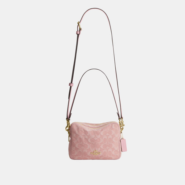 Carey Crossbody Bag in Signature Denim