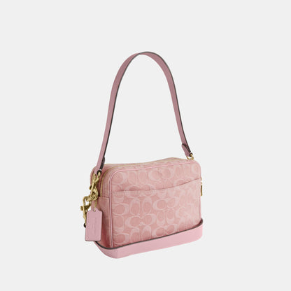 CER69-Carey Crossbody Bag in Signature Denim-Im/Light Pink