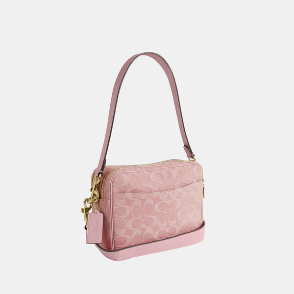 Carey Crossbody Bag in Signature Denim