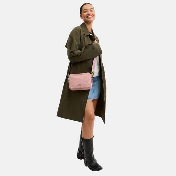 Carey Crossbody Bag in Signature Denim