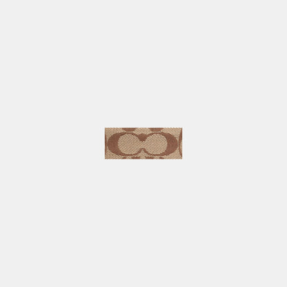 CES06-Essential Card Case in Signature Jacquard-B4/Khaki Light Peach