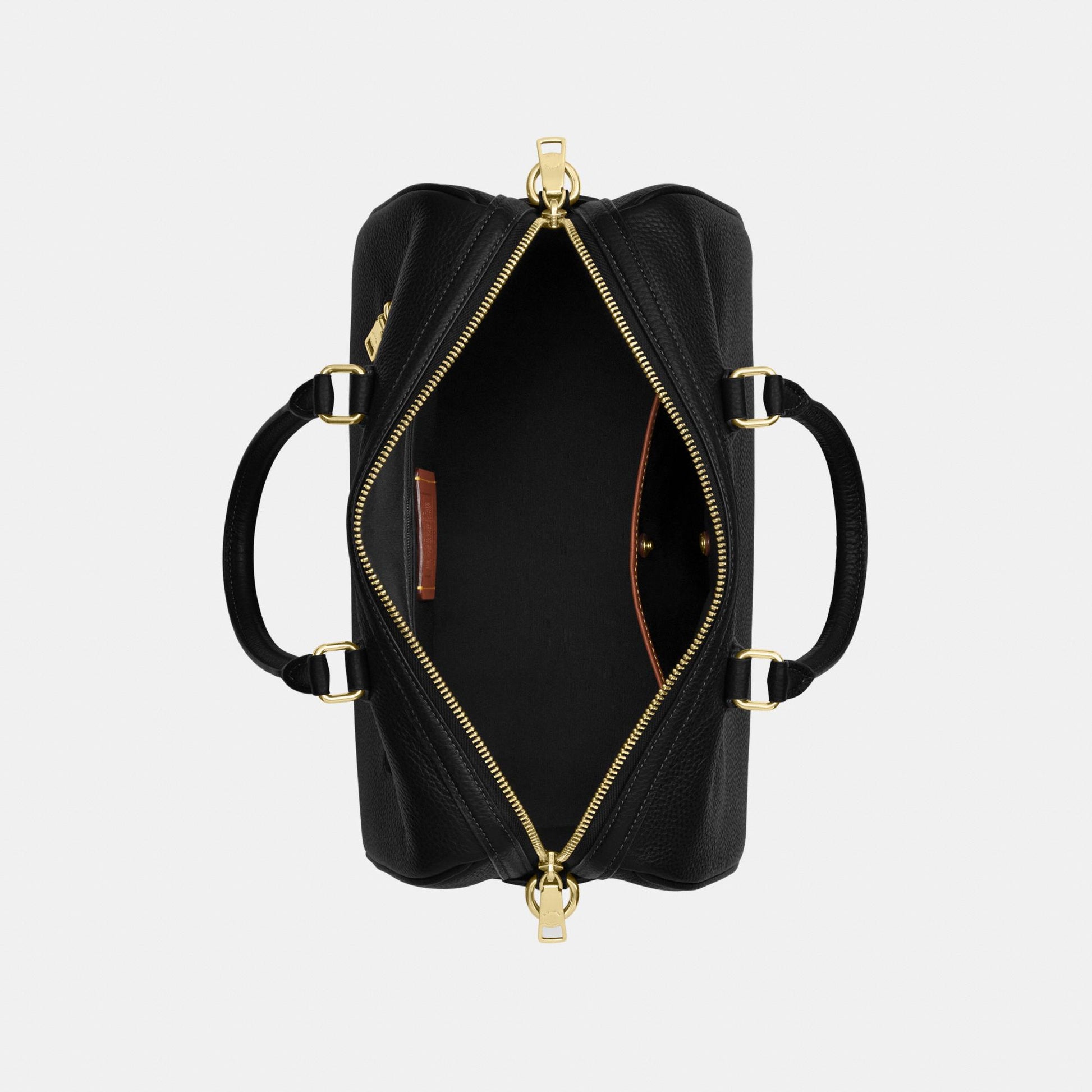 CES11-Rowan Large Satchel Bag-Im/Black