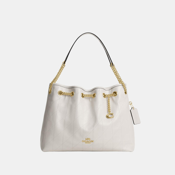 Evelyn Shoulder Bag with Quilting and Charm