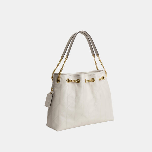 Evelyn Shoulder Bag with Quilting and Charm