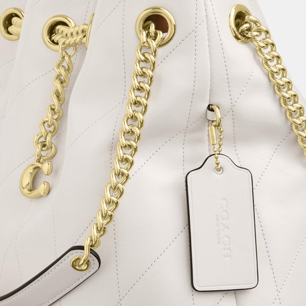 Evelyn Shoulder Bag with Quilting and Charm