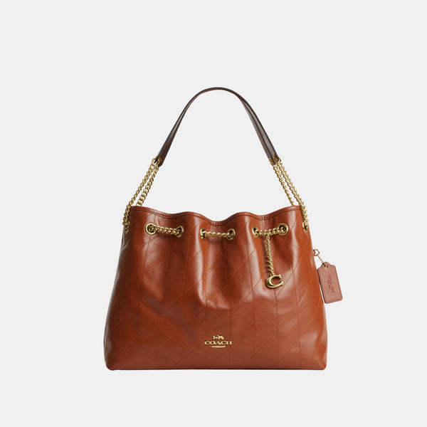 Evelyn Shoulder Bag with Quilting and Charm