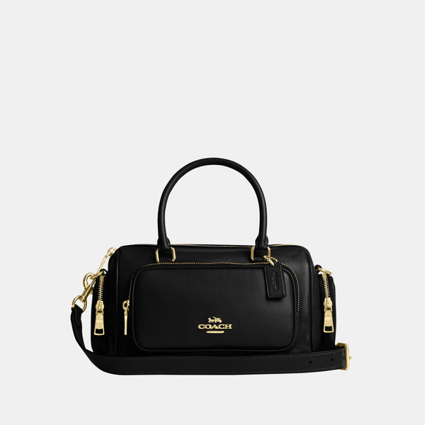Rowan Satchel with Pockets in Matte Crinkle Leather