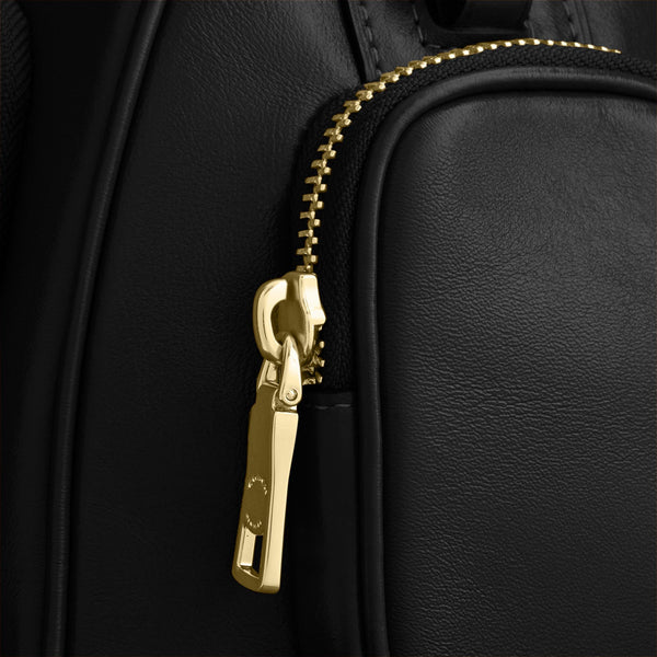 Rowan Satchel with Pockets in Matte Crinkle Leather