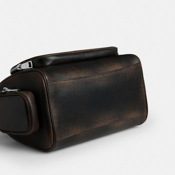 Rowan Satchel Bag With Pockets In Loved Leather