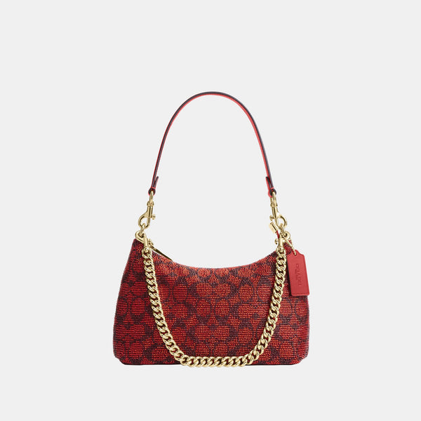 Teri Shoulder Bag in Signature Beaded Satin