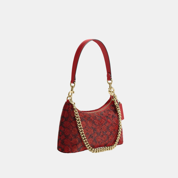 Teri Shoulder Bag in Signature Beaded Satin
