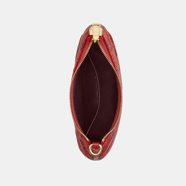 Teri Shoulder Bag in Signature Beaded Satin
