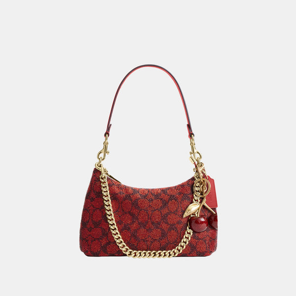 Teri Shoulder Bag in Signature Beaded Satin