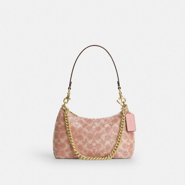 Teri Shoulder Bag in Signature Beaded Satin