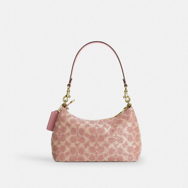 Teri Shoulder Bag in Signature Beaded Satin