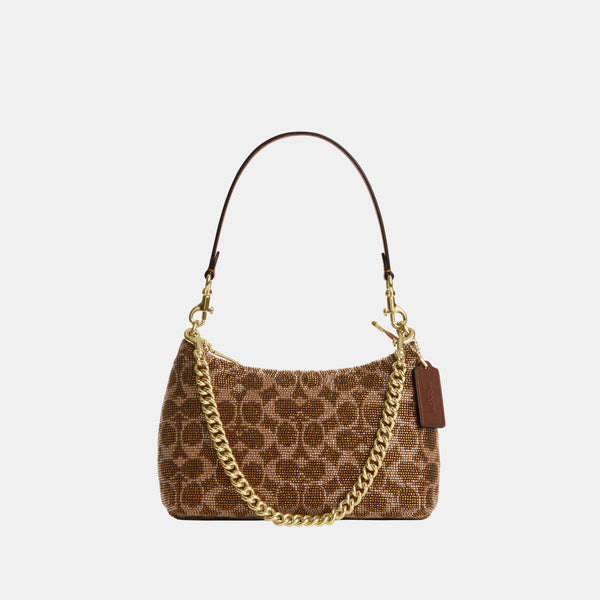 Teri Shoulder Bag in Signature Beaded Satin