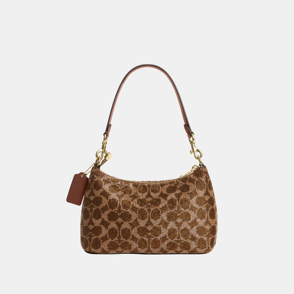 Teri Shoulder Bag in Signature Beaded Satin