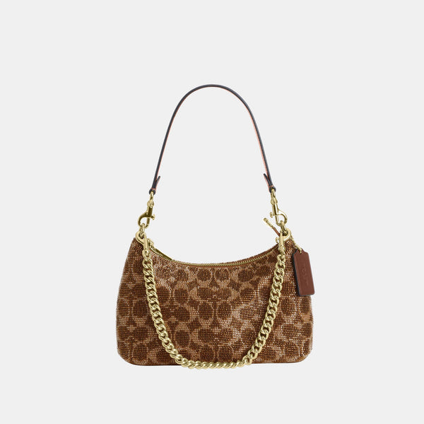 Teri Shoulder Bag in Signature Beaded Satin