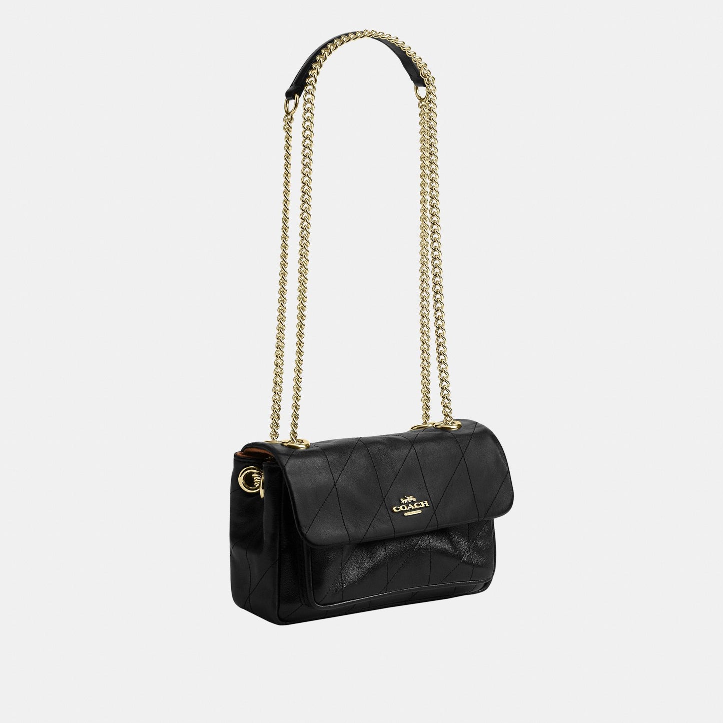CEU14-Elodie Crossbody Bag 18 with Quilting-Im/Black