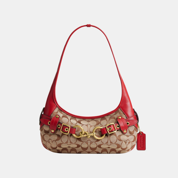 Belted Ergo Shoulder Bag 26 in Signature Jacquard