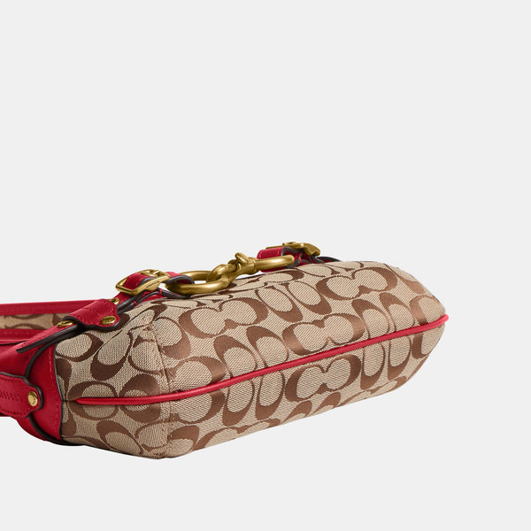 Belted Ergo Shoulder Bag 26 in Signature Jacquard