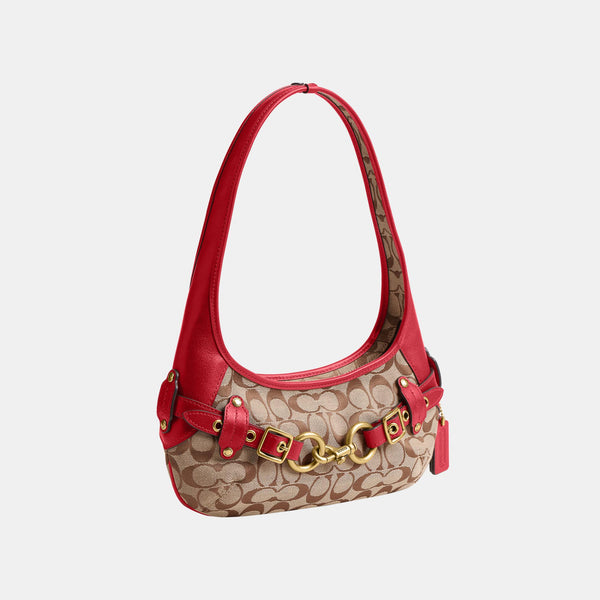 Belted Ergo Shoulder Bag 26 in Signature Jacquard