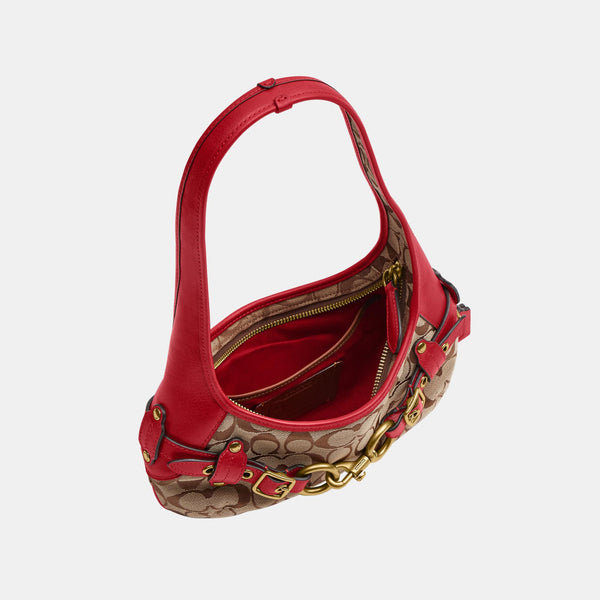 Belted Ergo Shoulder Bag 26 in Signature Jacquard