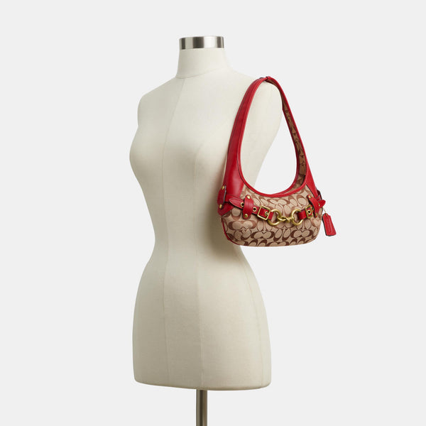 Belted Ergo Shoulder Bag 26 in Signature Jacquard