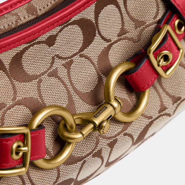 Belted Ergo Shoulder Bag 26 in Signature Jacquard