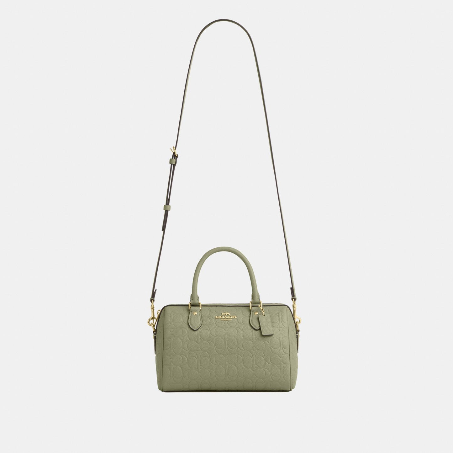 CEW03-Rowan Satchel in Signature Pebbled Leather-Im/Pistachio