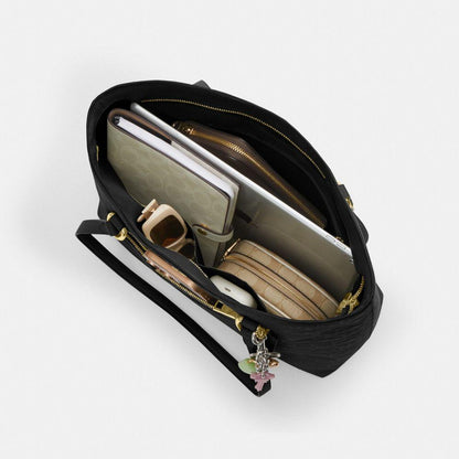 CEW04-Station Tote Bag in Signature Leather-Im/Black