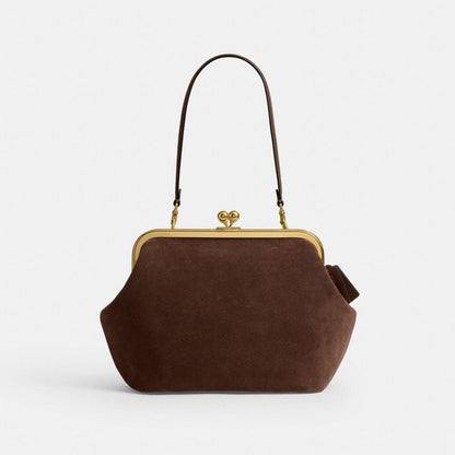 CEW05-Kisslock Frame Bag 27-B4/Dark Chocolate