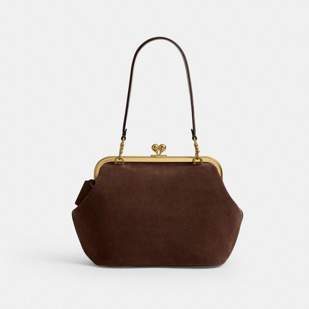 CEW05-Kisslock Frame Bag 27-B4/Dark Chocolate