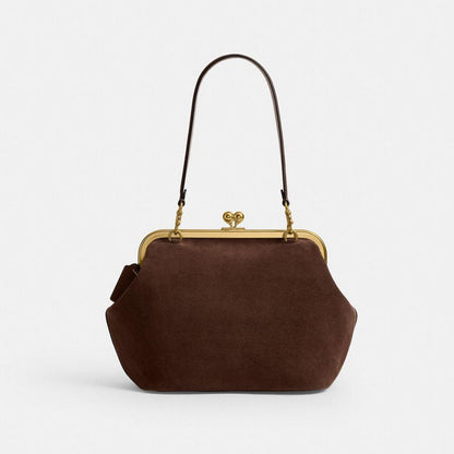 CEW05-Kisslock Frame Bag 27-B4/Dark Chocolate