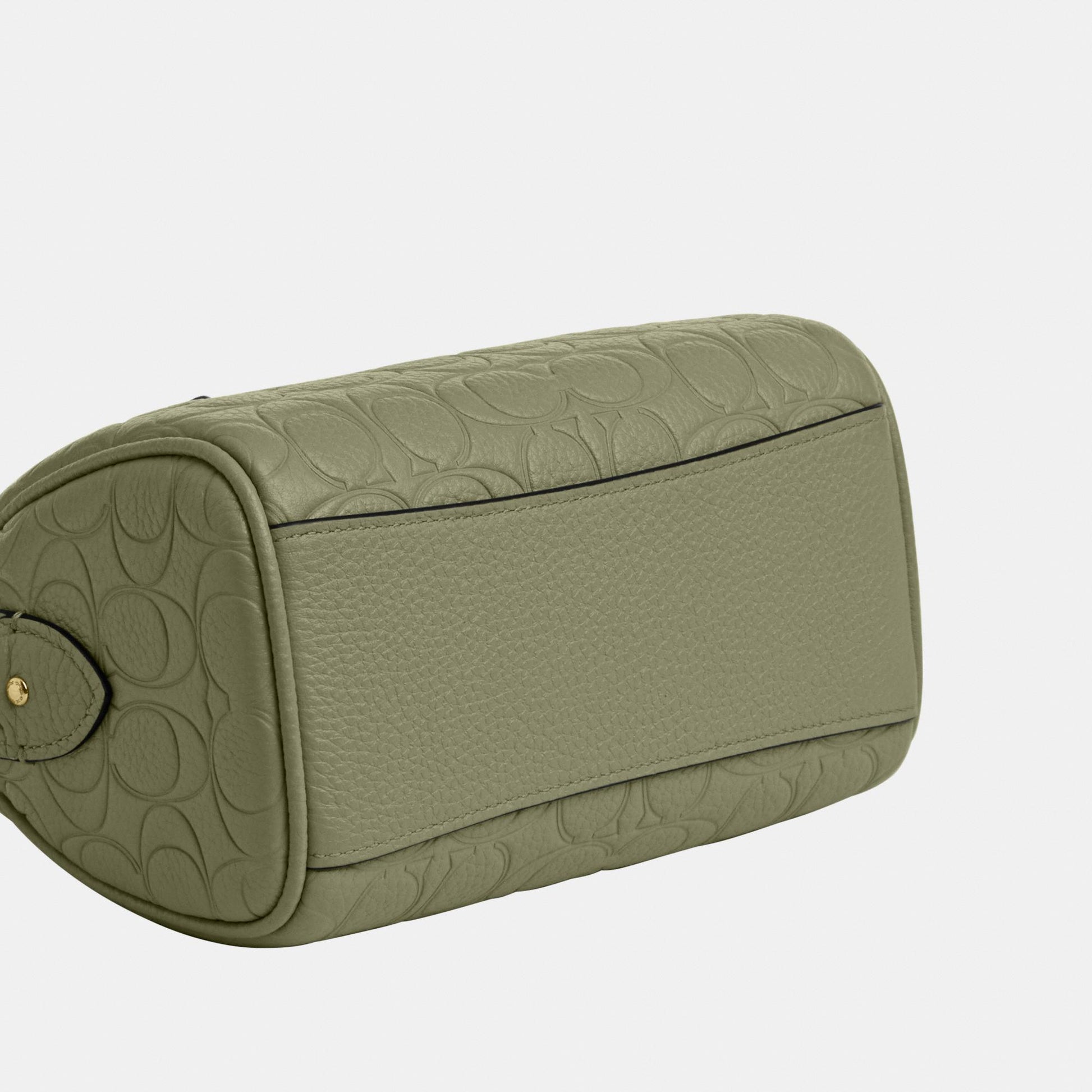 CEW07-Mini Rowan Crossbody in Signature Pebbled Leather-Im/Pistachio