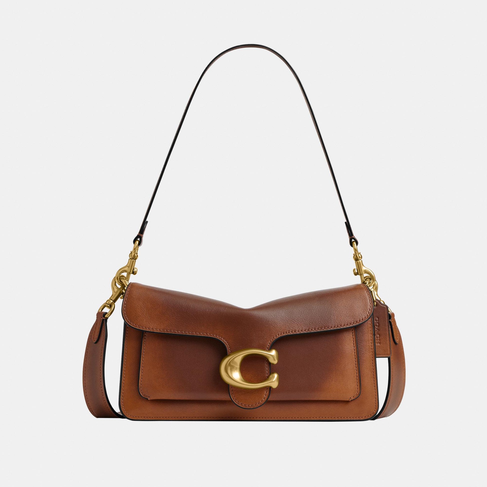 CEW74-Tabby Shoulder Bag 26 in Loved Leather-B4/Brown